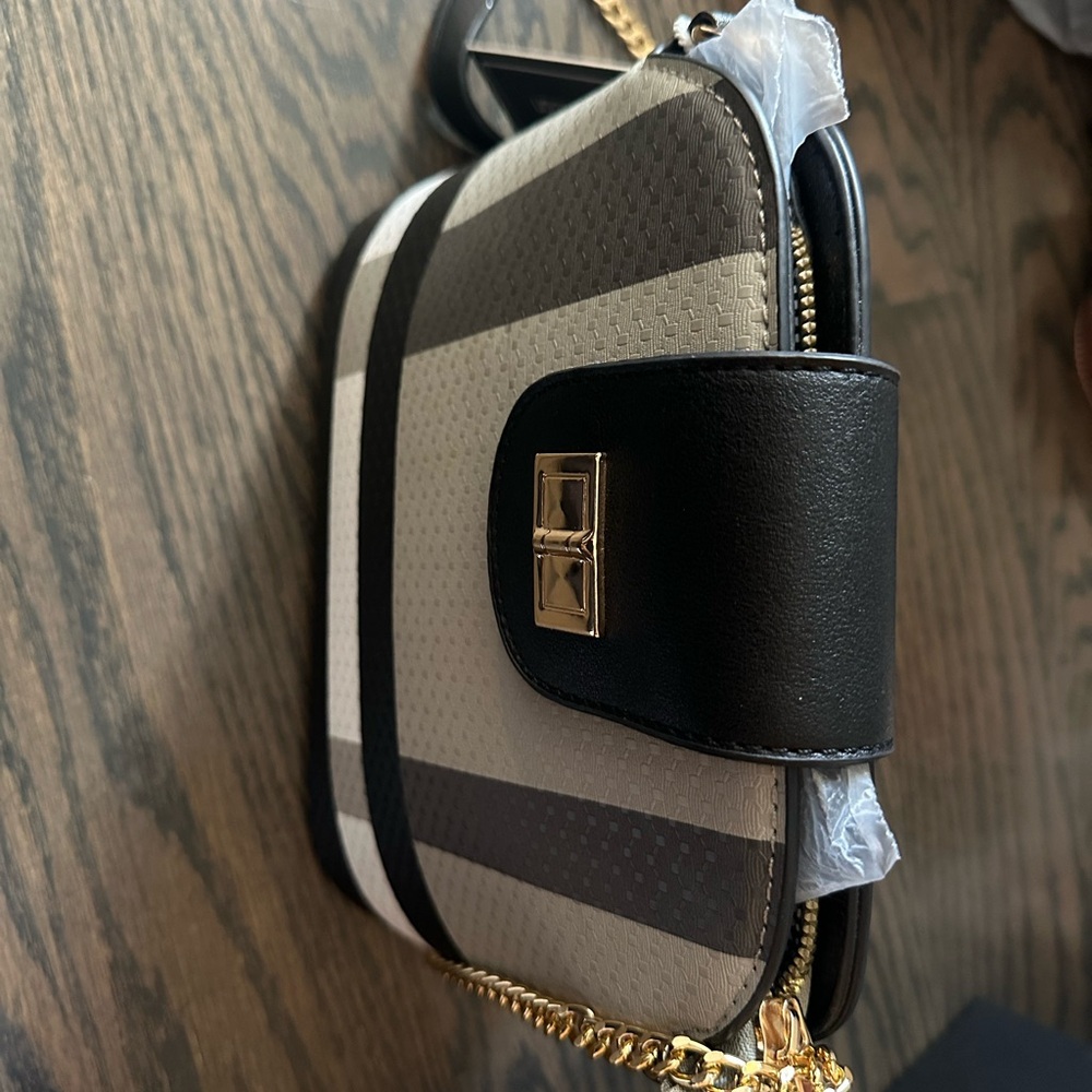 Stylish Black and Tan and white Women's Bag